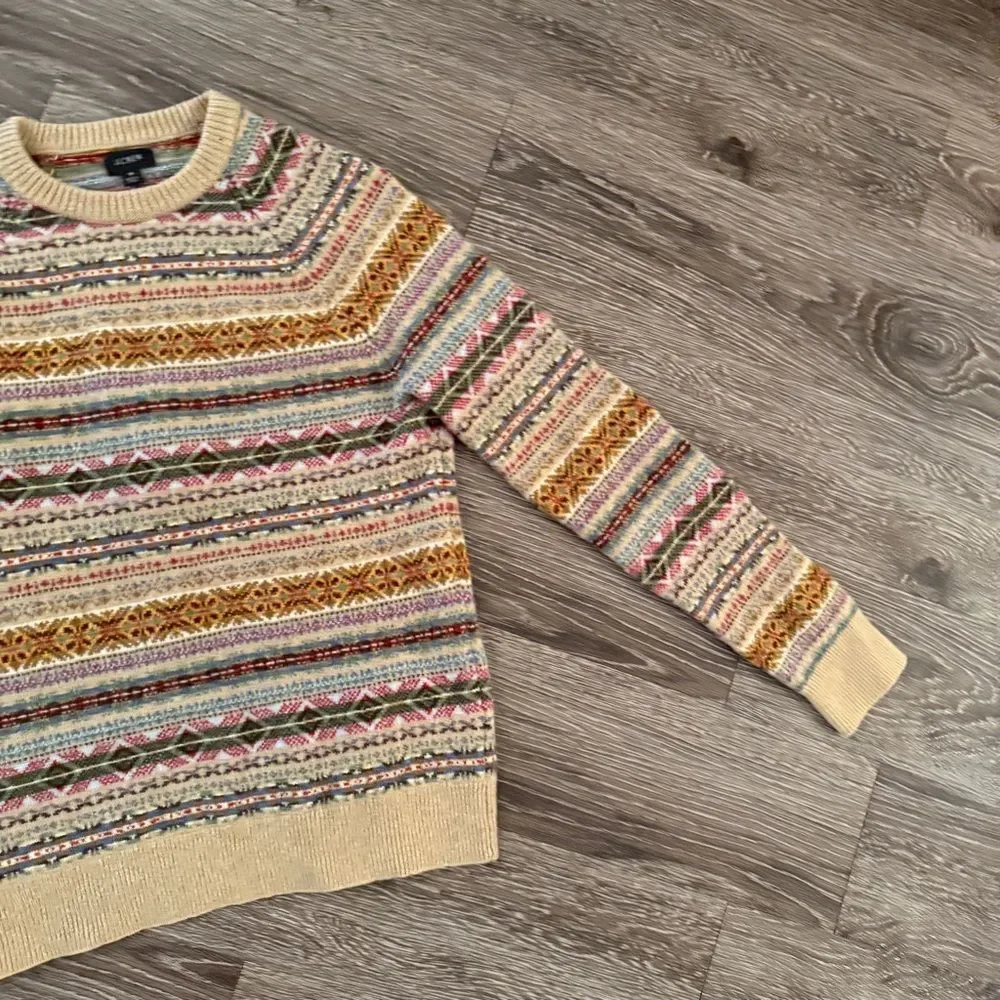 J. Crew Fair Isle sweater in lambswool blend